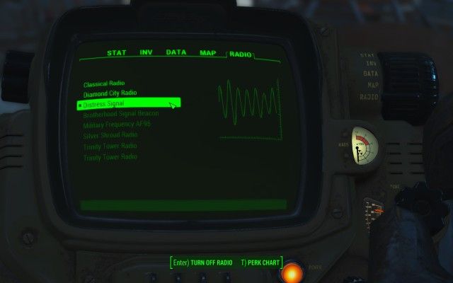 Follow the radio distress signal