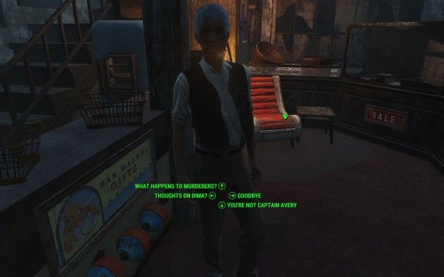 Tell Far Harbor about Avery's murder