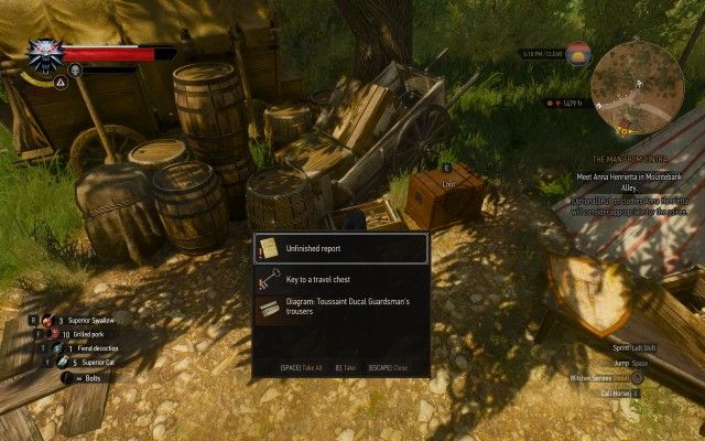 Read the bandit's notes.