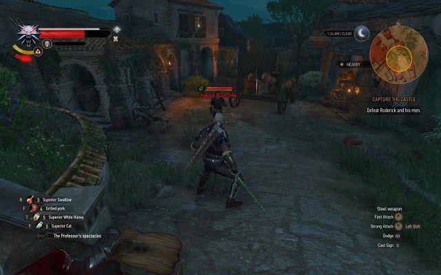 Defeat Roderick and his men.