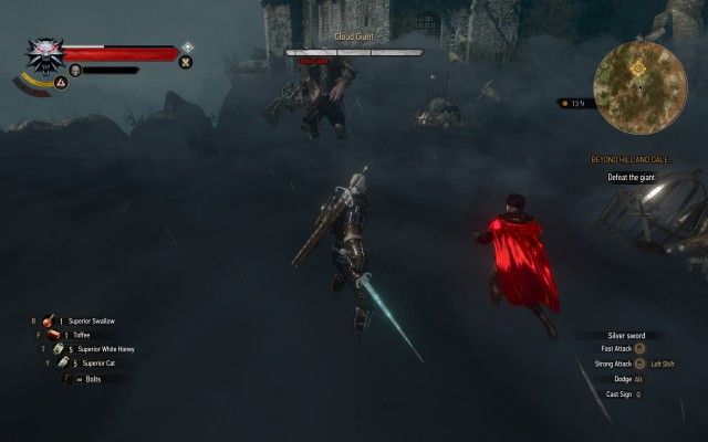 Defeat the giant.