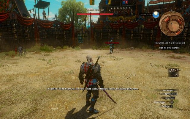 Fight the arena champion.