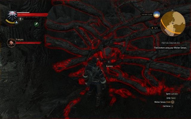 Find Grottore using your Witcher Senses.