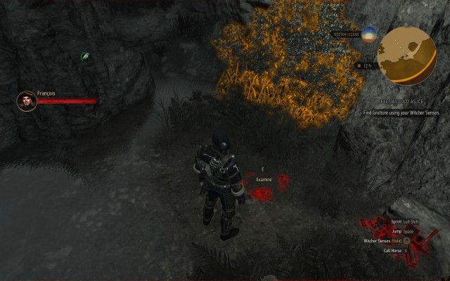 Find Grottore using your Witcher Senses.
