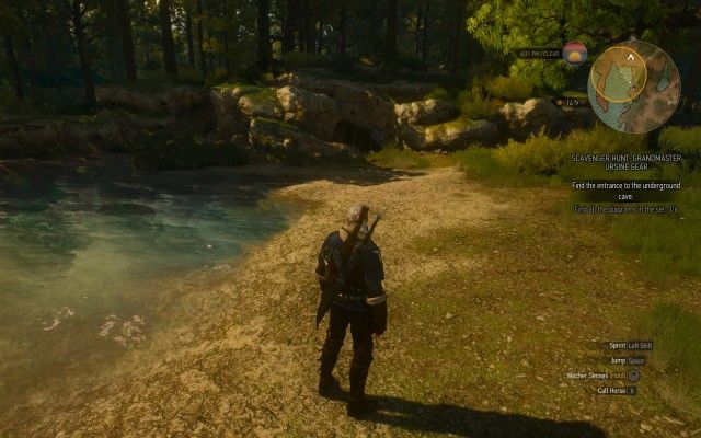 Find the entrance to the underground cave.