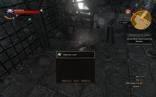 [Optional] Find the missing megascope crystals.