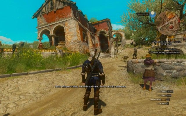 Find the place where the witcher completed his contract.