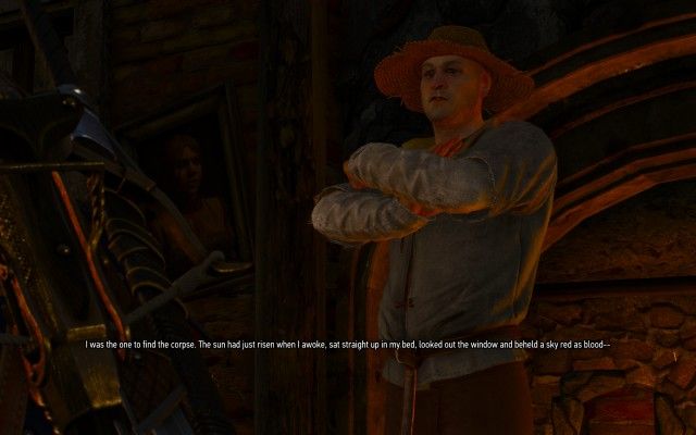 Follow Milton to the inn to ask if anyone saw where the body was taken.