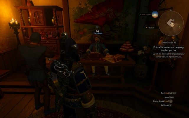 Go see the ducal camerlengo about your reward for fulfilling the contracts.
