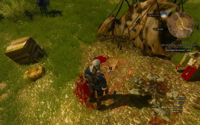 Investigate the workers' camp.