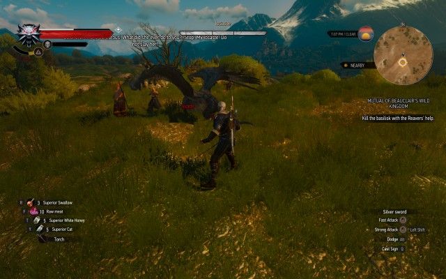 Kill the basilisk with the Reavers' help.