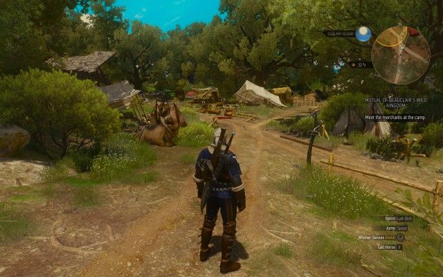 Meet the merchants at the camp.