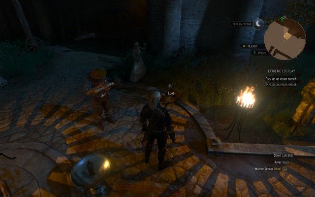 Pick up an elven shield.