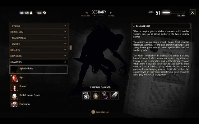 [Optional] Read the entry about alpha garkains in the Bestiary.