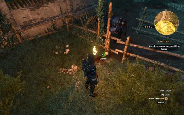 Search the orphanage using your Witcher Senses.