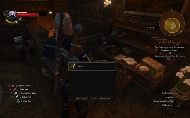 Search the playroom to find out what happened to Syanna.