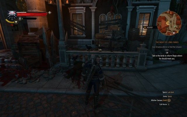 Talk to the birds to inform Regis where he should meet you.