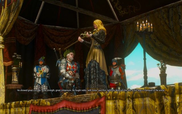 Fight the arena champion.