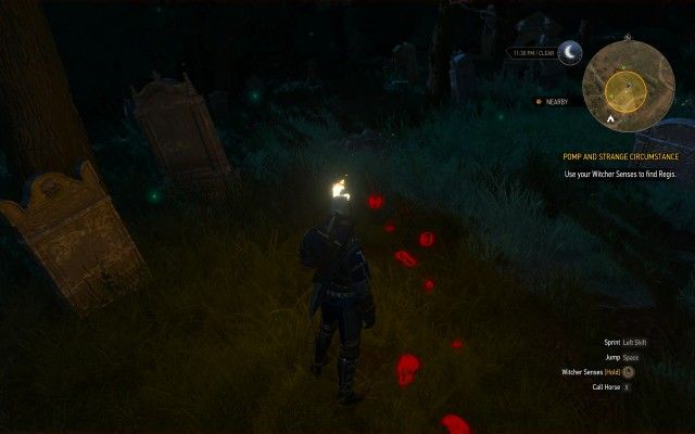 Use your Witcher Senses to find Regis.