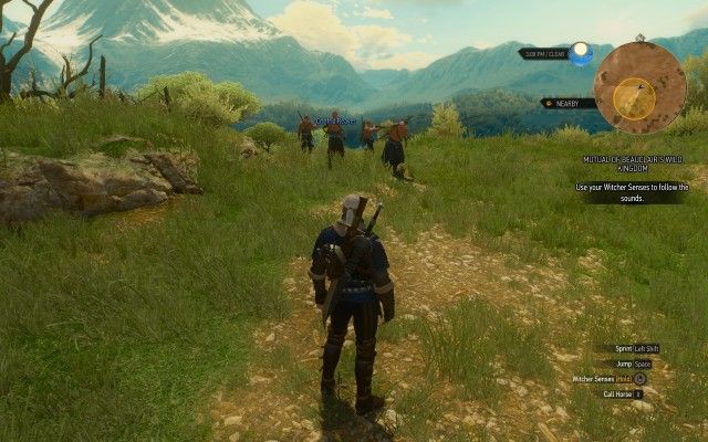 Use your Witcher Senses to follow the sounds.