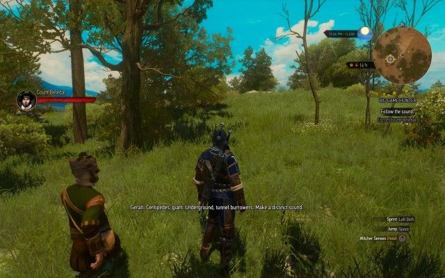 Use your Witcher Senses to locate giant centipedes.