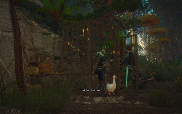 Let the goose out of the cage.